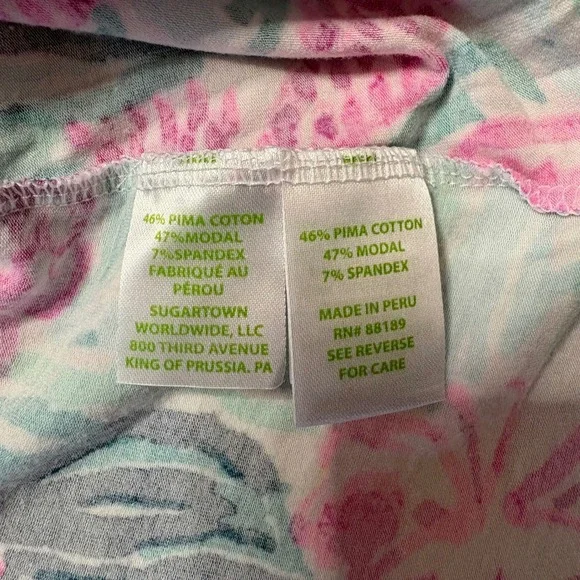 Lilly Pulitzer Colorful 3/4 Sleeve Top‎ Women's Size XS - Picture 3 of 6